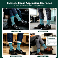 Chaussettes habillées pour hommes, respirantes, anti-humidité, sans ressortir du pied, avec talon et bout renforcés, sans coutures