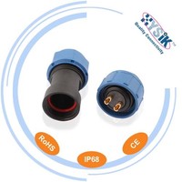 Enchufe impermeable hembra WEIPU de 2 pines IP68 SP1710/S2 plástico PC PPS soldadura roscada latón 2 3 4 5 7 9 10 conector sp1711 sp1712