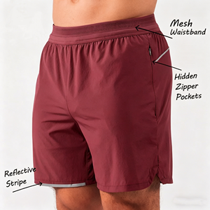 2026 Oem Logo Oversized Blank <b>Men</b> Gym <b>Shorts</b> Custom Logo <b>Compression</b> Quick Dry Workout Running <b>Men</b> Basketball Mesh <b>Shorts</b> - Product Image 2