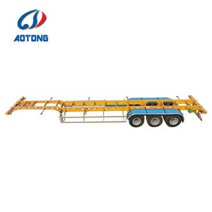 Semi-remorque squelette porte-conteneurs 2 essieux 40 pieds pour transport <span class=keywords><strong>de</strong></span> marchandises - Product Image 3