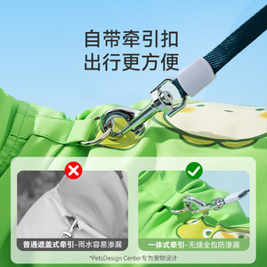 Manteau de pluie pour chien, motif animal mignon, couverture intégrale, imperméable, quatre pattes, vêtements pour animaux de compagnie, pour Bichon Frise Teddy - Product Image 4