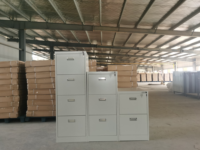 Armoire de classement moderne en acier à 3 tiroirs, écologique, gain de place, détachable, avec serrure à clé pour le bureau et l'école