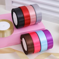 Vente directe d'usine, ruban en tissu polyester de 2,5 cm, décoration de gâteaux, ruban pour emballage de boîtes cadeaux faits à la main, vente en gros