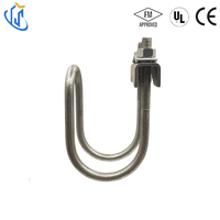 Serre-tuyau antichoc UTT13 pour fixation de tuyaux, compatible avec les diamètres de 1 à 8 pouces, pour support MEP