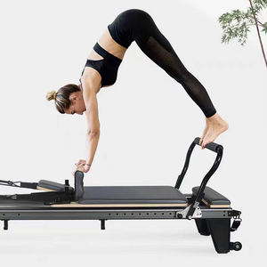 อุปกรณ์พิลาทิส รีฟอร์เมอร์ ทาวเวอร์ ทำจากอะลูมิเนี<span class=keywords><strong>ย</strong></span>ม พร้อมขาปรับระดับได้ สำหรับสตูดิโอพิลาทิส บรรจุในกล่องไม้ - Product Image 6