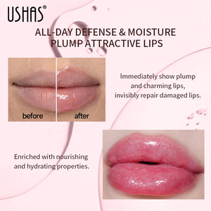 Bestseller USHAS Matte Flüssiger Lippenstift mit Perlglanzeffekt Nicht Klebend Wasserfest Mineralisch Feuchtigkeitsspendender Flüssiger Lipgloss Make-up - Product Image 3