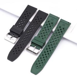 Nouveau style de bracelet de montre universel en caoutchouc FKM 18-24MM à libération rapide, étanche, bracelet de remplacement pour montre Seikoo <span class=keywords><strong>Citzen</strong></span> - Product Image 4