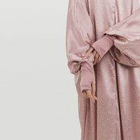 Abaya – robe de prière à capuche pour femmes musulmanes, couleur unie, vente en gros