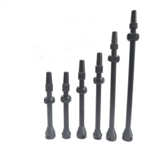 วาวล์อลูมิเนียมอัลลอยด์110มม. อุปกรณ์เสริมสำหรับจักรยานแบบไม่มีท่อสีดำชุบผิว - Product Image 5