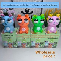 Nouvelle Sortie : Jouet Squishy Dragon en PVC Anti-Stress pour Enfants de 7 à 14 Ans – Gadget Viral avec Dragon aux Yeux Mobiles et Petite Chenille