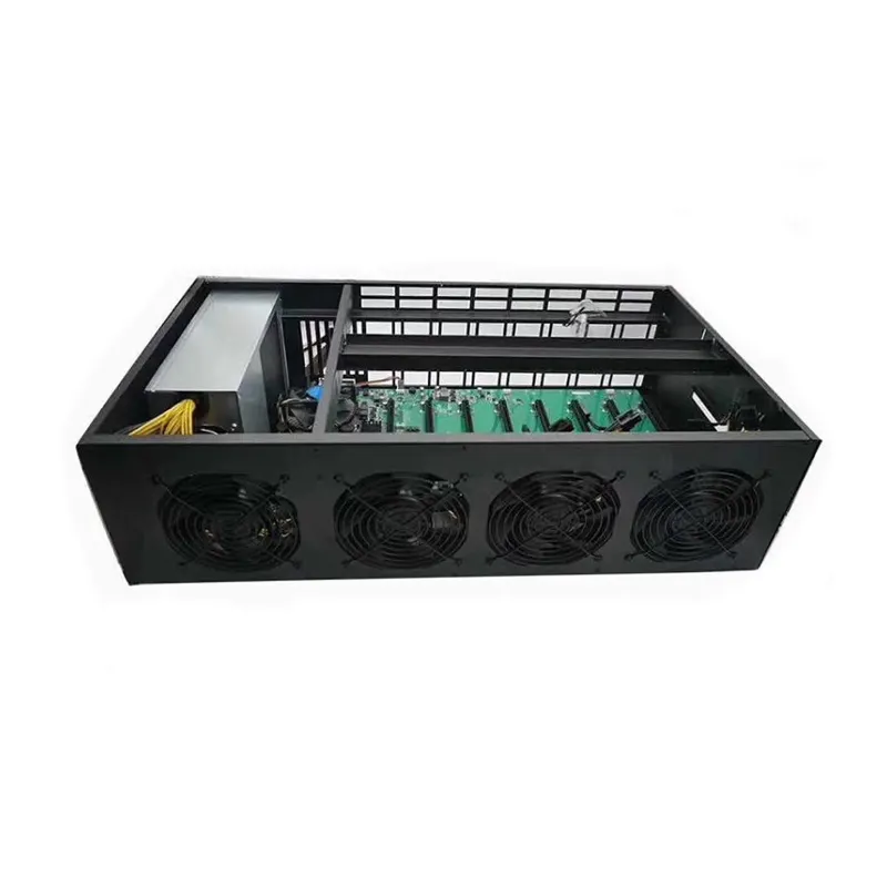 Good Quality Used Whole Rig Platform For 30HX 50HX 90HX 8card GPU with Motherboard and Power Supply