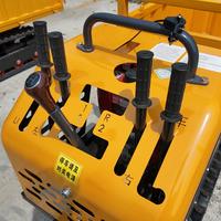 Mini-dumper sur chenilles en acier épaissi à déchargement automatique, véhicule de transport à chenilles