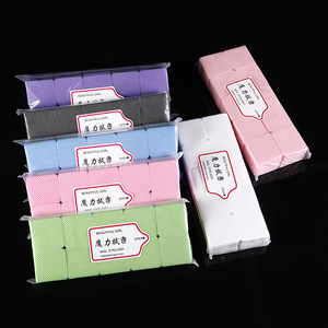 Vente chaude 1000 pièces ongles cils <span class=keywords><strong>Gel</strong></span> dissolvant tampons lingettes fondre <span class=keywords><strong>soufflé</strong></span> dissolvant de vernis jetable outil non pelucheux propre coton - Product Image 1