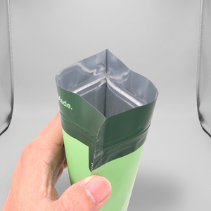 Biodegradable Custom Printed Matcha Powder Packaging Stand Up Pouch Food Grade Resealable <b>Zip</b> <b>Lock</b> <b>Bag</b> Food Grade OEM ODM - Product Image 3