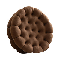 Coussins de sol orthopédiques modernes tissés en gros, rembourrage en coton PP anti-boulochage, coussin de siège en forme de biscuit