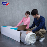 Matelas de qualité supérieure pour hôtel 5 étoiles, taille king size, matelas queen size, matelas compressé enroulé, matelas en mousse à mémoire de forme en gel