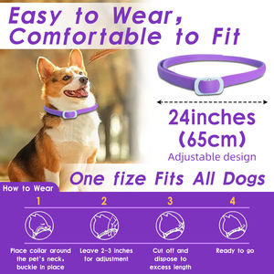 Collares de Feromonas Calmantes para Perros, Paquete de 4, Silicona Ecológica, Alivian la Ansiedad y el Estrés, Duran 60 Días, Aptos para Razas Normales - Product Image 6