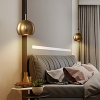 Suspension nordique en fer à suspension filaire pour chevet, chambre, salle à manger, comptoir de bar, style moderne et luxueux, lampe à tête unique