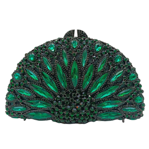 Women Luxury Crown Crystals Evening Bag Dazzling Floral Rhinestones Clutch Purse Birthday Party <b>Wedding</b> Handbag - Product Image 2