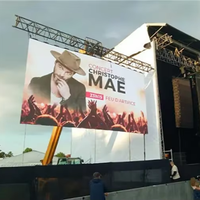 Écran LED extérieur HD BESCAN~ avec un fort impact visuel pour les événements de concerts en direct, location d'écrans LED