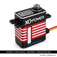 Servomoteur numérique micro sans noyau 7 kg XQ-S2007D, engrenage en acier inoxydable, aluminium, étanche, haute vitesse, pièces pour hélicoptère RC 6V-8.4V