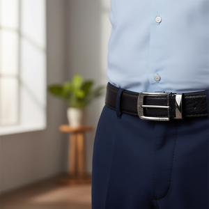 Hebilla de cinturón ILAN de 3.5 cm, metal plateado, para cinturones de cuero para hombre, repuesto de herrajes - Product Image 2