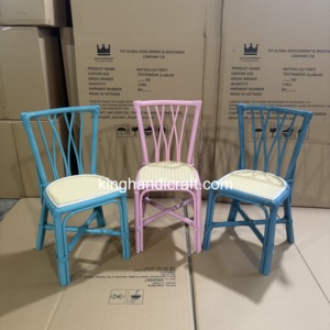 Sillas Infantiles de Ratán Hechas a Mano para Negocios de Alquiler, Asientos Infantiles de Mimbre Natural para Fiestas - Product Image 3