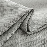 Rideaux occultants en polyester 100 % de qualité commerciale, motif chevron, pour projets d'ingénierie