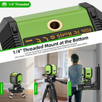 Huepar — niveau Laser Rechargeable à faisceau vert 2 lignes FC011G, batterie au Lithium