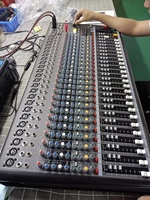 Regroupement table de mixage audio analogique console audio 24 canaux Fader présentoirs