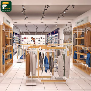 Moderno Exhibidor de Ropa para Minoristas, Estante Flotante, Armario Colgante para Prendas, Módulo de Pared Decorativa - Product Image 2