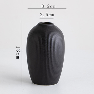 Vase en Céramique au Design Simple et Épuré avec Glaçure Lisse pour Centre de Table, Décoration d'Étagère, Idéal pour Offrir - Product Image 6
