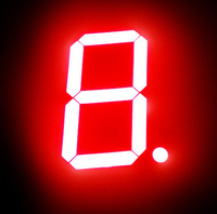 Affichage numérique LED à 7 segments de 12 pouces pour comptoir, grand format, pour intérieur