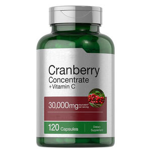 Cranberry Concentrate Extract Cápsulas + Vitamina C | 30.000 mg | 120 Cápsulas | Tripla Força Ultimate Potência Formula | Adulto - Product Image 1
