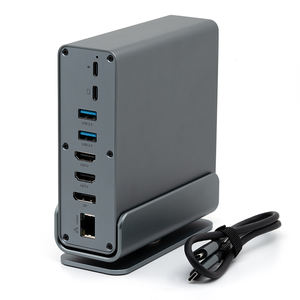 Station d'accueil <span class=keywords><strong>USB</strong></span> C 16 en 1 Triple écran 4K 60Hz HDTV DP 100W PD <span class=keywords><strong>Hub</strong></span> <span class=keywords><strong>USB</strong></span> 3.0 pour MacBook Windows <span class=keywords><strong>PC</strong></span> Ordinateur portable - Product Image 5