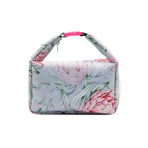 Xách Tay Cách Nhiệt Nút Xử Lý Dày Túi Ăn Trưa Sinh Viên Bento Hộp Công Suất Lớn Tái Sử Dụng Làm Việc Túi Lạnh Cho Phụ Nữ - Product Image 3