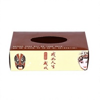 Boîte à mouchoirs personnalisée avec logo, finition mate haut de gamme, style chinois, emballage en carton de luxe, porte-serviettes rectangulaire pour hôtel