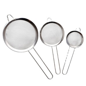 Stainless Steel Fine <b>Mesh</b> <b>Strainer</b> 18041202 For Kitchen Use With Long Handle For Sifting Flour And Filtering Juice Soy Milk - Product Image 5