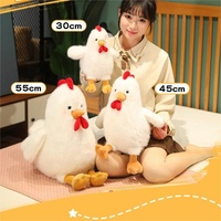 Jouets en peluche de grand coq, jouets en peluche de poussin jaune personnalisés pour cadeaux