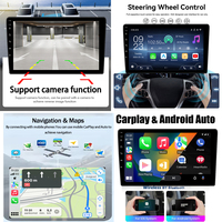 Autoradio LELV pour système Linux, écran 9 pouces (Simple DIN), navigation stéréo à écran partagé, lecteur vidéo Android Auto