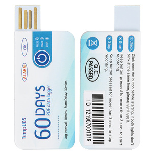 Enregistreur de données de température jetable à usage unique TEMPU05 USB avec temporisation de démarrage et intervalle d'enregistrement - Product Image 4