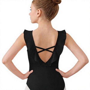CUSTOM Girls Ballet <b>Leotards</b> Children <b>Skirted</b> Sleeveless Spandex Training Ballerina Tutu Bodysuit - Product Image 4