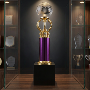 Trofeo de Diamante de Metal Fundido a Presión con Grabado Láser para Premios Anuales, Eventos Corporativos y Funciones Profesionales - Product Image 1