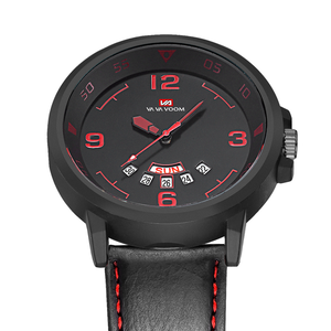 Mens Quartz Watch Leather Strap Classic Business Fashion Wristwatch Waterproof Minimalist Design - Product Image 6