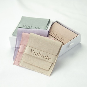 8*8cm Colorful Jewelry Packaging Wedding Favors Ring Bags Jewellery Product Cosmetic <b>Envelope</b> Packaging Pouch - Product Image 6