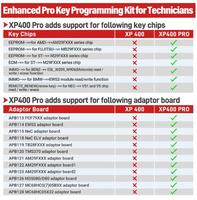 Kit de mise à jour du lecteur de code XP400 PRO et du programmateur de clé/immobilisateur pour voitures IM508/IM608/IM608PRO/IM100/IM600 - Super performance OBDII