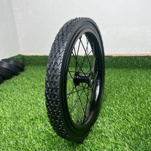 <span class=keywords><strong>Roue</strong></span> pleine en acier Shengbo de 16 pouces pour <span class=keywords><strong>brouette</strong></span>/chariot de jardin, robuste, anti-crevaison, largeur de pneu de 3 pouces, alésage de moyeu de 15 mm, roulement à billes - Product Image 4