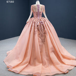 Jancember RSM67160 Robe de soirée à manches longues en dentelle avec appliques pour femmes - Product Image 3