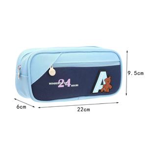 Nouveaux trousses à crayons en tissu motif ours pour les élèves du primaire/du collège, fermeture éclair multifonctionnelle, grande capacité - Product Image 5