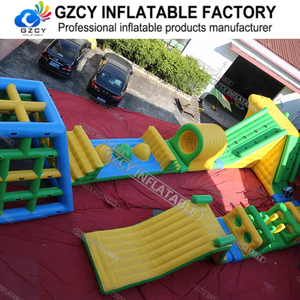 Parc aquatique flottant pour adultes, parcours d'obstacles gonflable en PVC pour les activités de divertissement et aquatiques - Product Image 4